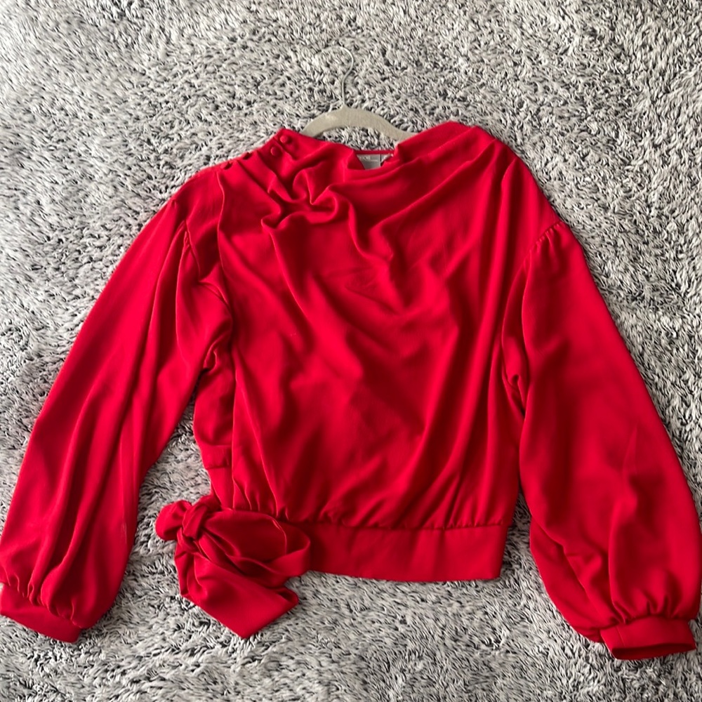 red blouse